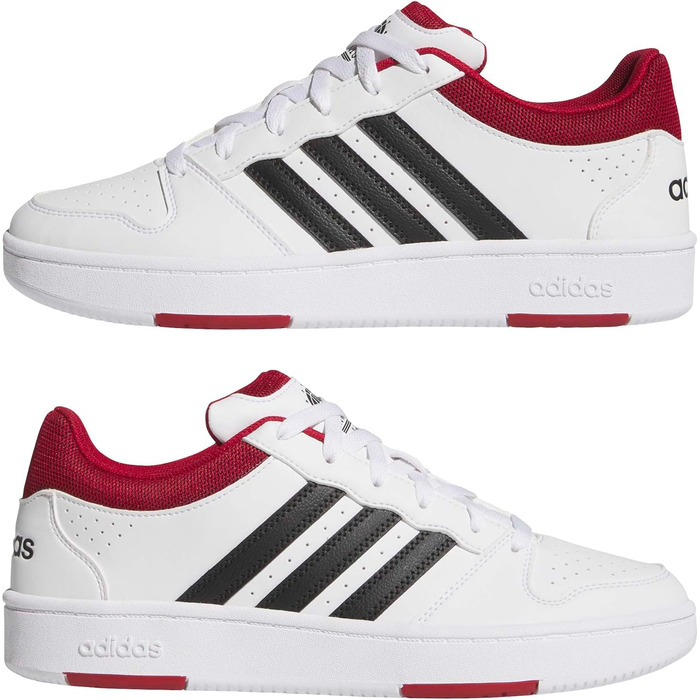 Кросівки Adidas Hoops Classic Unisex (48 EU, Білий, Червоний, Чорний)