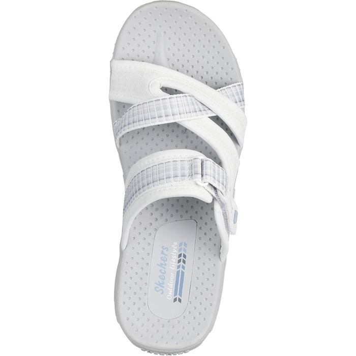 Сандалі Skechers Reggae Damen - білі слайдери 39 EU для жінок, Opulenter Garten