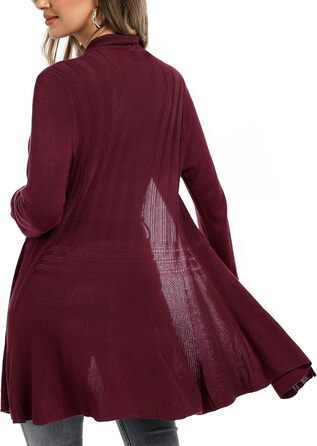 Жіноча кофта-кардиган iClosam з довгим рукавом, легка літня куртка, вільний крій (XXL, A-winerot)