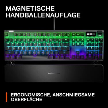 SteelSeries Apex Pro HyperMagnetic - Ігрова клавіатура з OLED-дисплеєм та RGB підсвічуванням (QWERTZ)