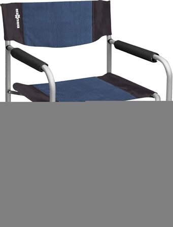 Крісло Brunner Regista Captain Azzurro/Nero (Сірий/Чорний) - Складне, для кемпінгу, преміум