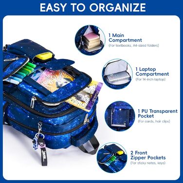 Шкільний рюкзак для хлопчика, дихаючий, 1-5 клас, для початкової та середньої школи, темно-синій