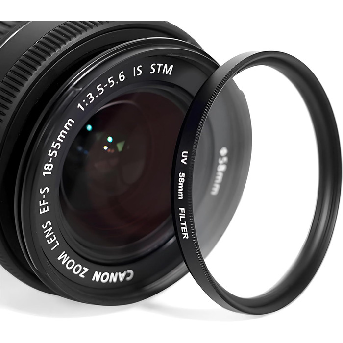 Фільтр UV DIGIFLEX 58 мм для об'єктивів Canon 18-55 мм (EOS 500D, 1000D)