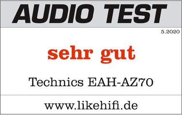 Навушники бездротові Technics EAH-AZ70WE-S Premium з шумозаглушенням, сріблясті