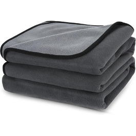 Водонепроникний коврик для собак PETTOM 152x127 см, м'який коврик для великих та маленьких собак, захисний коврик для дивана, ліжка, автокрісла, меблів - прання до 30°C (L, Сірий)