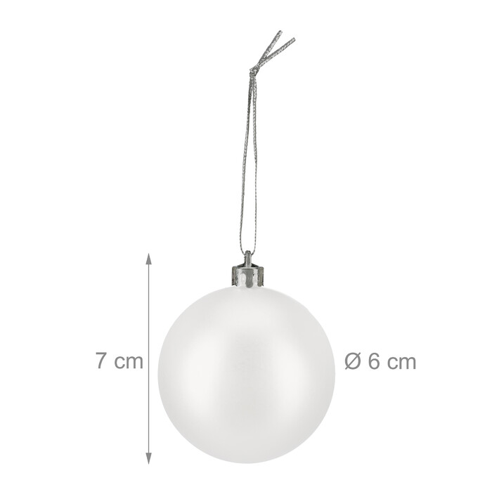 Relaxdays Set of 100 Christmas Baubles