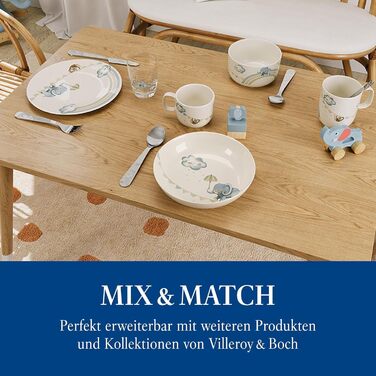 Дитячий набір столових приборів Villeroy & Boch Boho Kids, 4 шт., нержавіюча сталь, сріблястий/платиновий, для миття в посудомийній машині