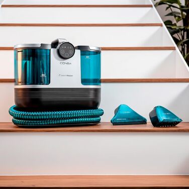 Пилосос-мийка Cecotec Conga 1700W 3-в-1: для килимів, м'яких меблів, пароочищувач, резервуари 1600/950 мл, радіус дії 9м