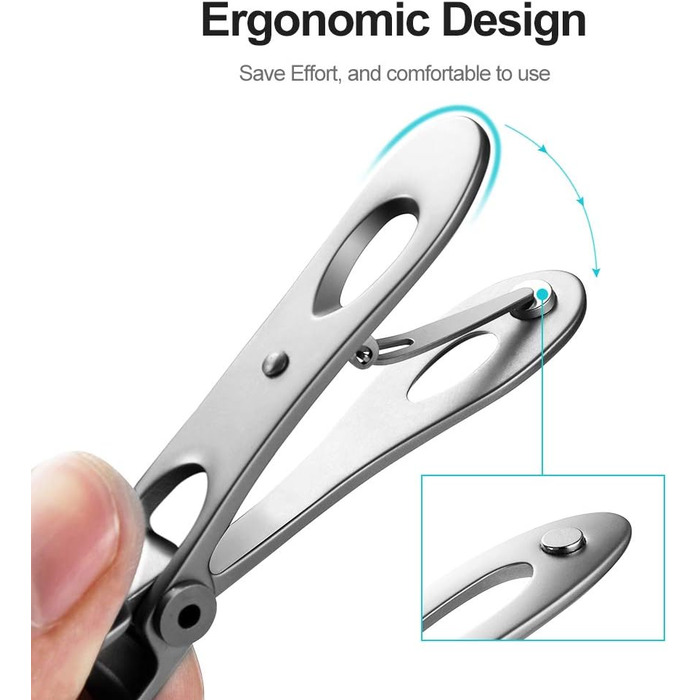 Набір для стрижки нігтів, 15 мм, для товстих/жорстких нігтів, нержавіюча сталь (2 шт.)