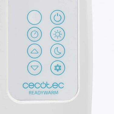 Cecotec ReadyWarm 2500 Thermal Flat Radiator with Remote Control. 1800 W, 12 Aluminum Elements, LCD Screen, 3 Heating Modes, Timer, Slim Design, Overheat Protection Overprotect System. 12 Elements White