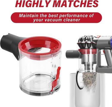 Контейнер для пилу сумісний з пилососами Dyson V7 (SV11) V8 (SV10), Замінна частина, Номер деталі 967699-01