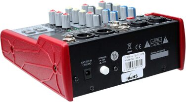 E-Lektron SE-4 Мікшерний пульт 2-канальний + стерео, USB, Bluetooth, звукова карта, фантомне живлення