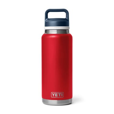 Термос-пляшка YETI Rambler 1 л, вакуумна ізоляція, нержавіюча сталь, герметична кришка з носиком (Rescue Red/White/Navy)