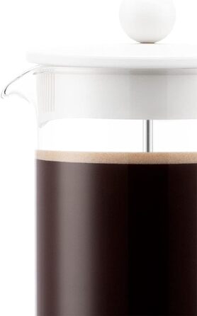Френч-прес Bodum BRAZIL, 1 л, з нержавіючим фільтром, кремовий колір