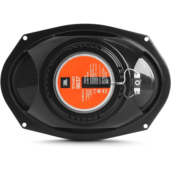 Автомобільні динаміки JBL Stage3 9637 3-смугові, 375 Вт, 6x9'' (152x230 мм), чорні з решіткою від Harman Kardon