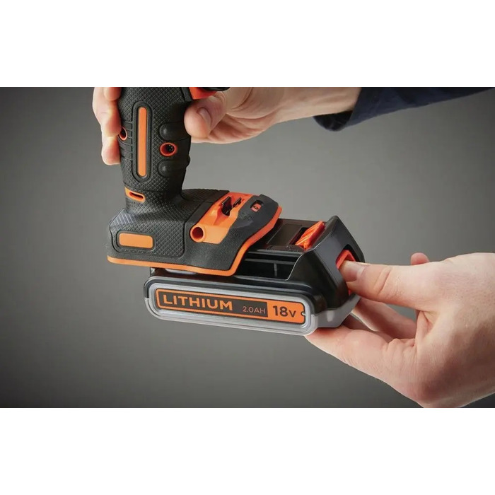Ударний шурупокрут Black & Decker з 2 акумуляторами по 1,5 Аг 18В