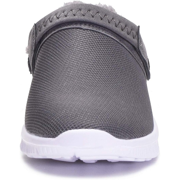 Тапочки-клоги Eagsouni для дому та саду, зимові, теплі, з плюшевою підкладкою, антиковзаючі, сірі, 44 EU