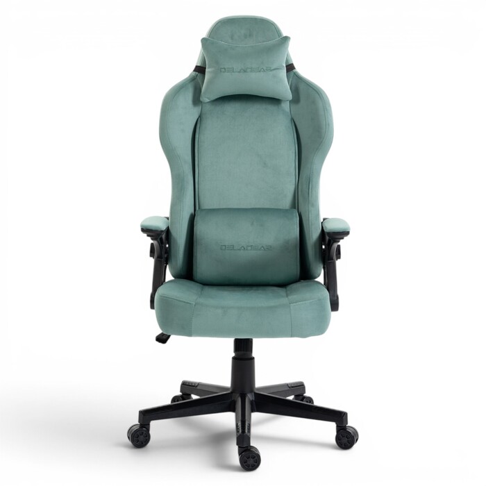 Ігрове крісло Delagear G 450, зелене, тканинне