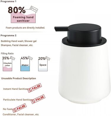 Дозатор для мила XUDREZ, 380 мл, кераміка, для кухні, наповнюваний, чорний