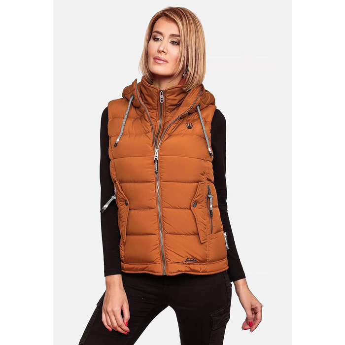 Легка перехідна жилетка ARIKOO Daen з капюшоном, стеганий, XS-3XL (S, Rusty Cinnamon)