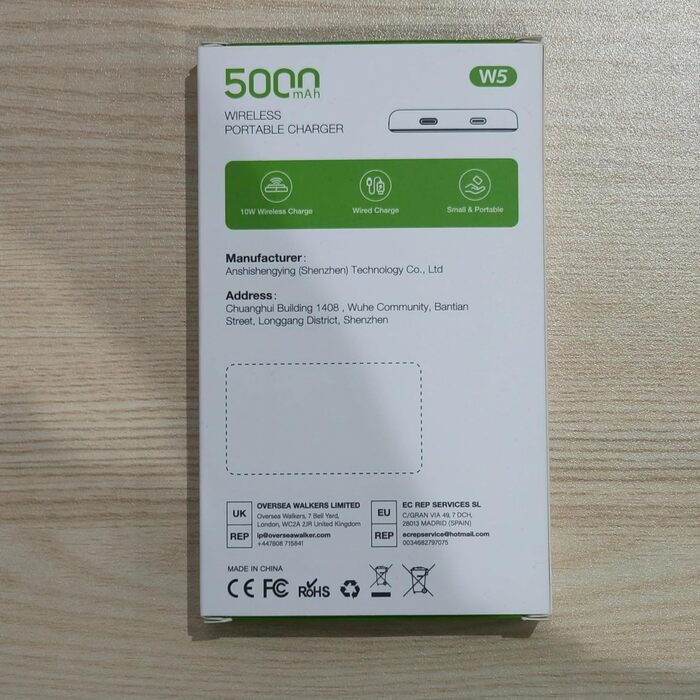Powerbank TRKOY MagSafe 5000mAh з бездротовою зарядкою та USB-C, сірий колір, для iPhone 17/16/15/14/13/12