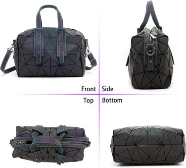 Геометричний гаманець жіночий світловідбиваючий, сумка через плече голографічна Geometrisches Portemonnaie (Cb-02)