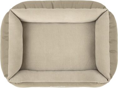 Крісло-ліжко для собак Doctor Bark - GreenLabel (S, 74x55 см) - м'яке, зручне, зелено-коричневе