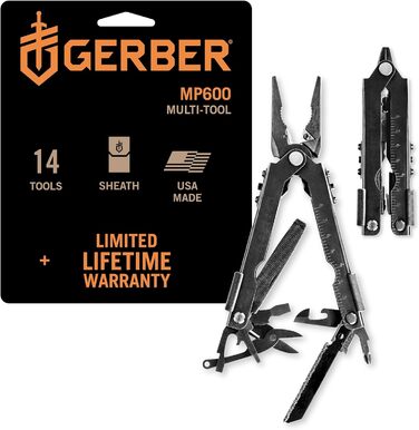 Мультитул Gerber MP600 Bladeless з 14 функціями, неіржавна сталь, чохол із нейлону, відкривання однією рукою