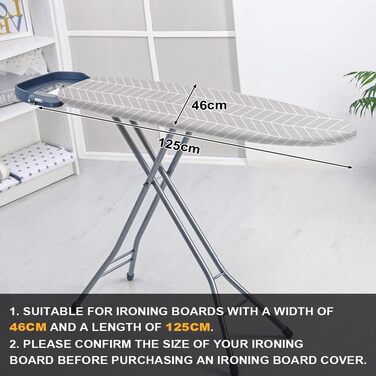 Чохол для прасувальної дошки універсальний 125*46 см, бавовна, для парогенератора та праски