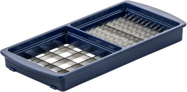 Genius Nicer Dicer Plus (18 частин) сапфірово-блакитного кольору - набір для нарізки овочів та фруктів (кубики, соломка, скибочки, смужки)