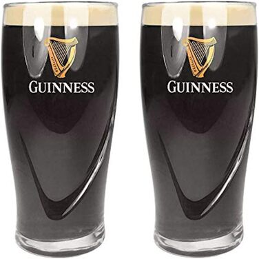 Дві склянки Guinness, офіційний мерч, з тисненням