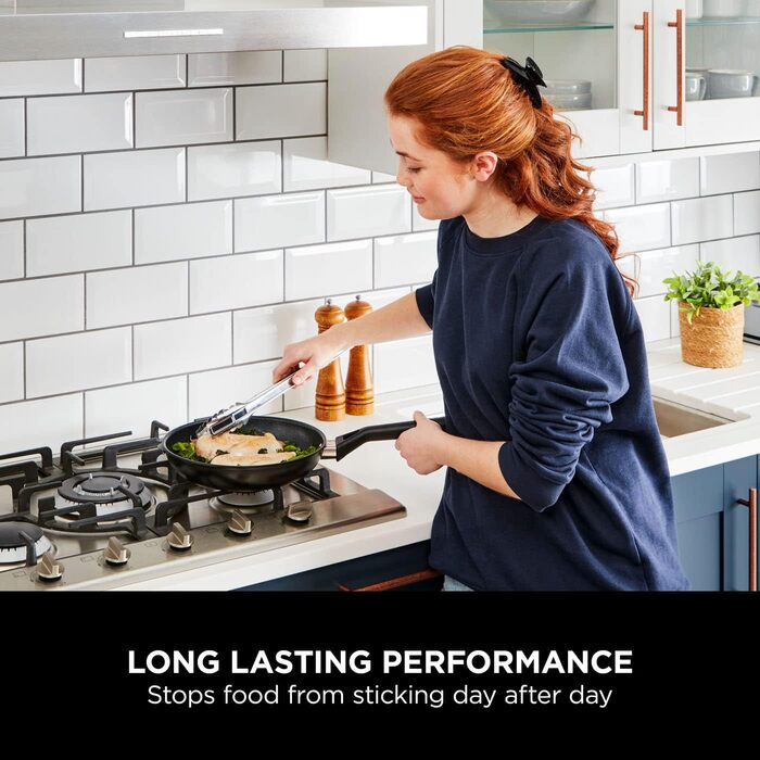 Набір сковорідок Ninja ZEROSTICK Classic (5 предметів): антипригарне покриття, індукційні, до 180°C