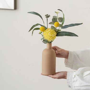 Modern Ceramic Vase Set (4-Piece) - Morandi Colors, Minimalist Table Decor, Nordic Style, Boho Scandinavian Vase Set