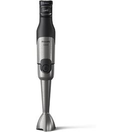 Philips 5000 Series Immersion Blender - 1200W Power. ProMix Technology. LED Speed Indicator. Variable Speed Control. Compact Design. Easy to Clean. Black (HR2681/00)
