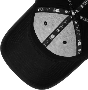 Кепка New Era 9Forty Yankees Essential - бейсболка з вигнутим козирком, чорна, MLB, металева застібка