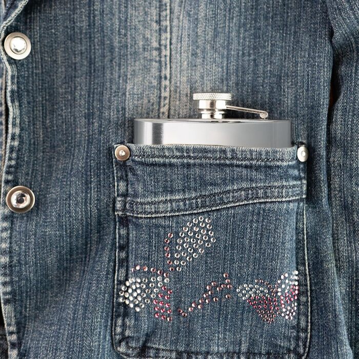 Набір флаконів Relaxdays, 10 шт., 200 мл, нержавіюча сталь, для напоїв, з кришкою, сріблясті