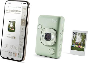 INSTAX Mini LiPlay 2: гібридна цифрова камера, колір м'ятно-зелений