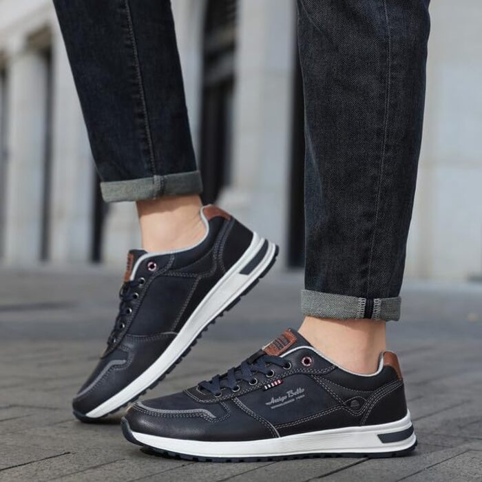 ARRIGO BELLO Чоловічі кросівки: спортивні, для відпочинку, робочі, Outdoor, легкі, для ходьби, розмір 41-46 (D, синій)