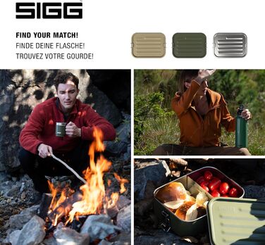SIGG Gemstone Food Container, leak-proof lunchbox for office, school and outdoor use, food container made of high-quality 18/8 stainless steel for on the go
