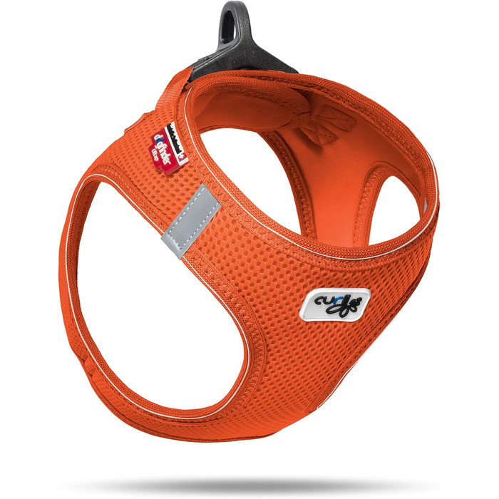 Шлейка для собак з кільцем D-Ring чорного кольору (curli D-Ring Buckle, 3XS, Mandarin)