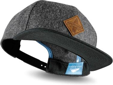 Кепка Snapback Soulbuddy - унісекс, стильна кепка для чоловіків та жінок - ідеальна для повсякденного носіння та відпочинку - бейсболка, розмір one size, темно-сірий