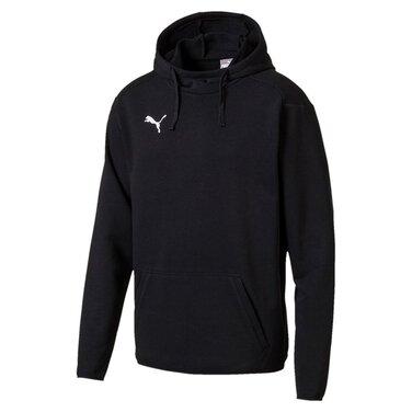 Чоловічий худі Puma Liga Casuals чорного кольору з білим логотипом, розмір S