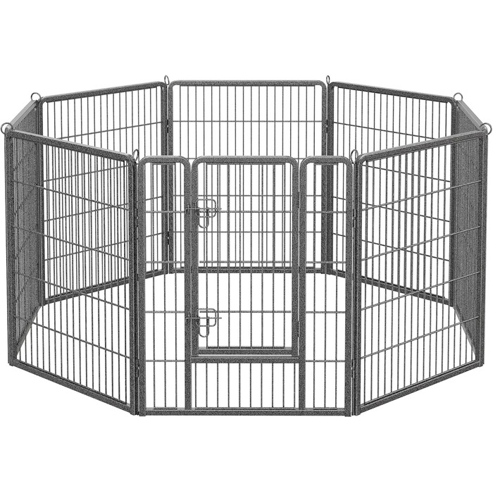 Вольєр для тварин Feandrea Freilaufgege XXL (77x100 см), сірий, збірний, для дому та вулиці