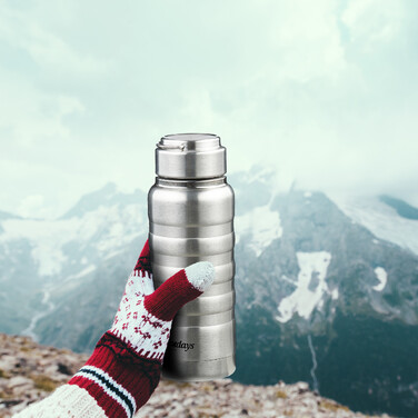 Relaxdays Stainless Steel Drinking Bottle 400 ml