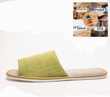 Набір одноразових капців для гостей та SPA-салонів, мийні капці для відвідувачів (5-6 пар, темно-синій L 40/43 та жовтий M)