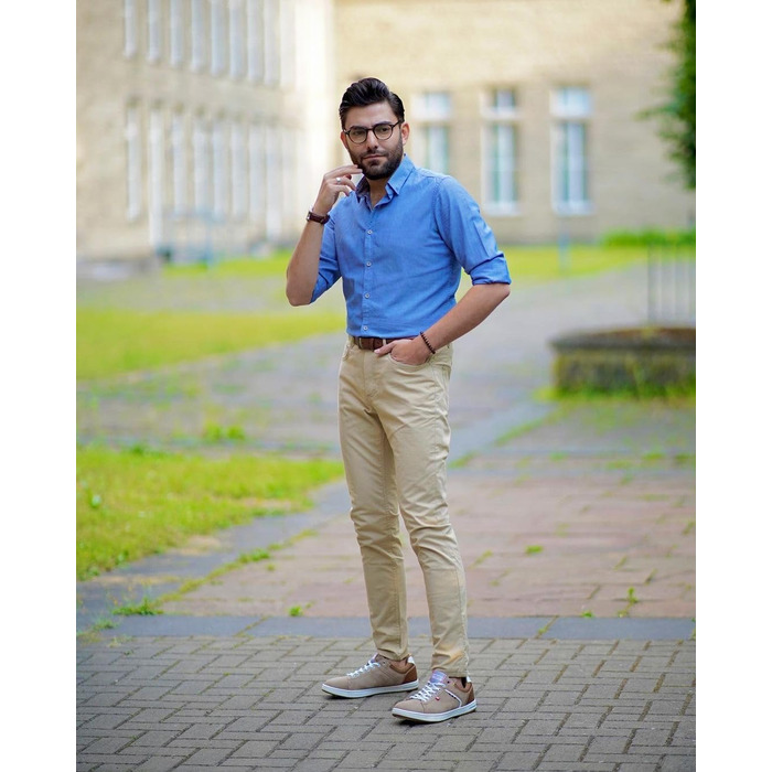 ARRIGO BELLO Кросівки чоловічі бізнес/повсякденні, легкі, для ходьби, бігу, спорту, розмір 41-46 (45 EU, Колір: Коричневий)