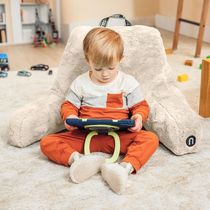 Лежанка-підголівник Nestlé Pelz: стильне крісло-лежак для читання в ліжку, штучне хутро, з підлокітниками, для дорослих та дітей