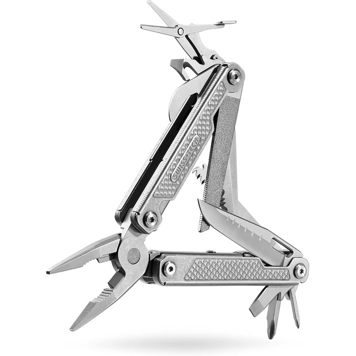 Мультитул Swiss+Tech 17-в-1 з нержавіючої сталі - мультиінструмент для кемпінгу, туризму та ремонту