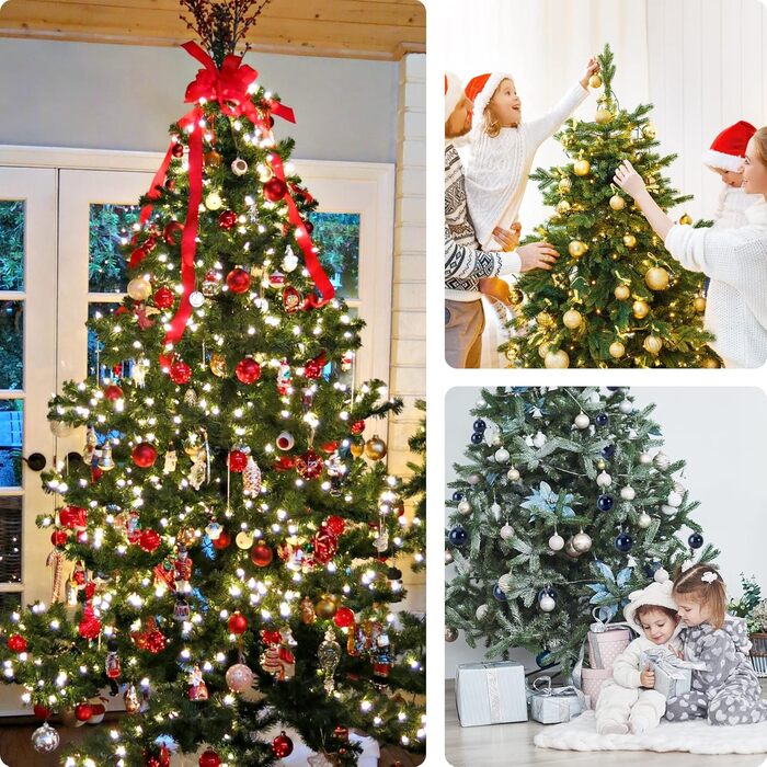 Набір ялинкових прикрас BLAZOR, 36 шт., 4 см, пластикові кульки, червоний, золотий, срібний