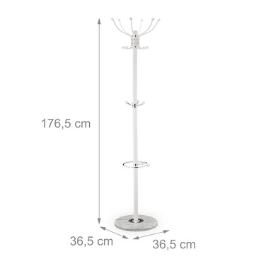 Relaxdays Coat Rack with Umbrella Stand